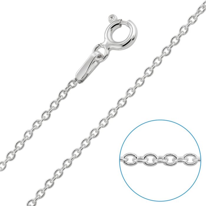 Children's Sterling Silver 1.5mm Trace Chain 16