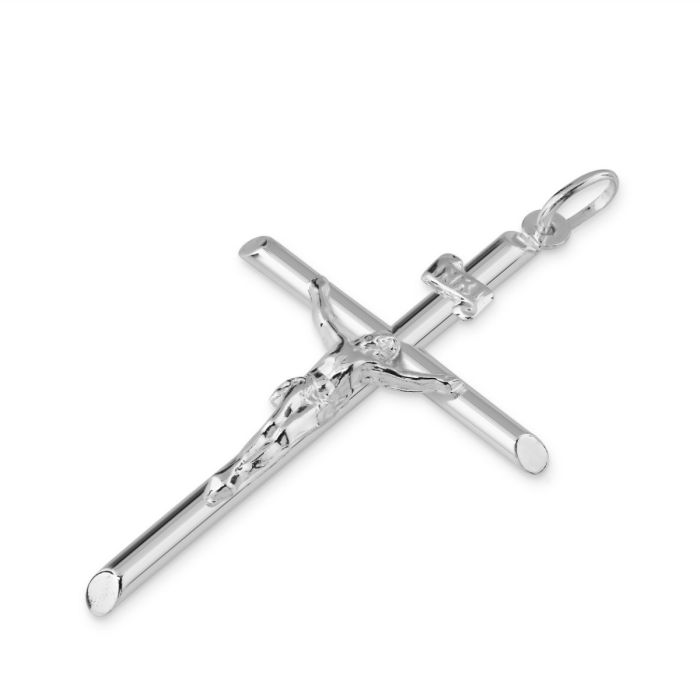 Sterling Silver Large Cross Crucifix Pendant