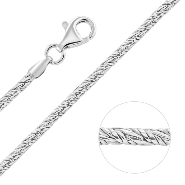 twisted sterling silver chain