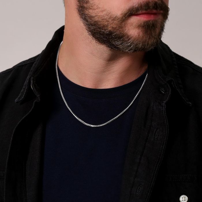Sterling Silver 2.5mm Franco Chain Necklace