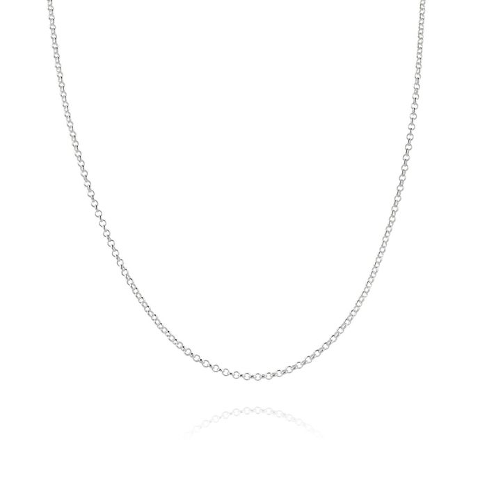 Sterling Silver 1.2mm Fine Belcher Chain Necklace