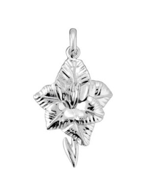 Sterling Silver Gladiolus August Flower Pendant