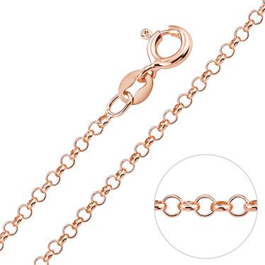 9K GOLD FILLED 2mm Round BELCHER CHAIN RING LINK SOLID NECKLACE for Pendant 45cm