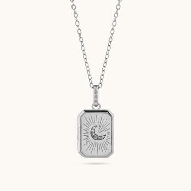 Sterling Silver Amulet Locket Necklace