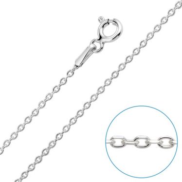 Children's Sterling Silver 1.2mm Cable / Trace Chain 14