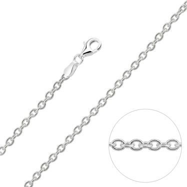 Sterling Silver 1.5mm Cable Trace Chain Necklace