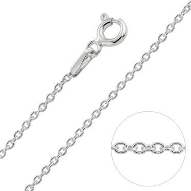 Sterling Silver 1.5mm Cable Trace Chain