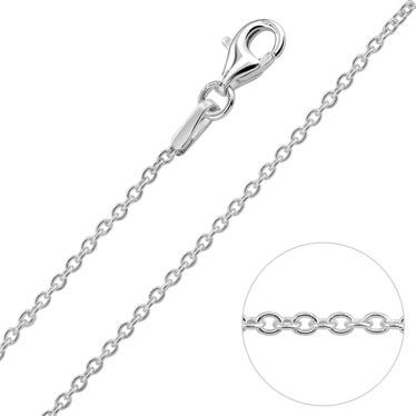 Sterling Silver 1.2mm Cable Trace Chain