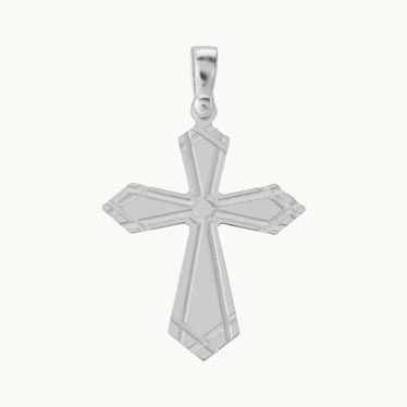 Sterling Silver Cross Byzantine Pendant
