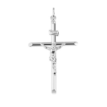 Sterling Silver Large Cross Crucifix Pendant