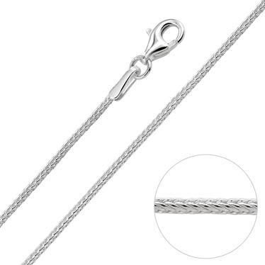 Sterling Silver 1.1mm Foxtail Chain 