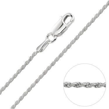 Sterling Silver 1.2mm Rope Chain