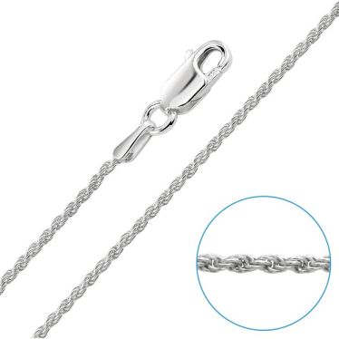 Children's Sterling Silver 1.2mm Rope Chain 16