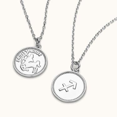Sterling Silver Sagittarius Zodiac Necklace
