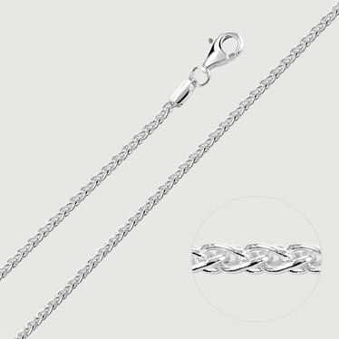 Sterling Silver 2.5mm Spiga Wheat Chain 