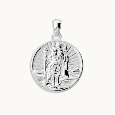 Men's st christopher hot sale necklace argos