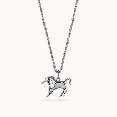 Sterling Silver Unicorn Necklace
