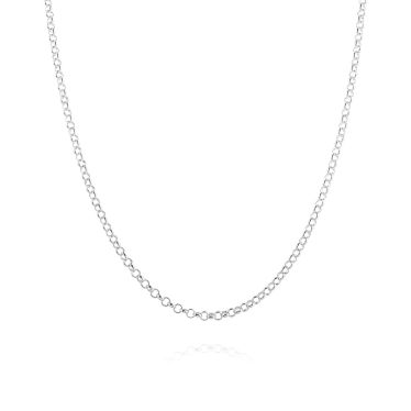 14 inch silver curb chains 