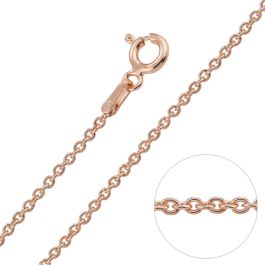 Finished Medium Trace Chain Rose Gold Plated 18 Inch