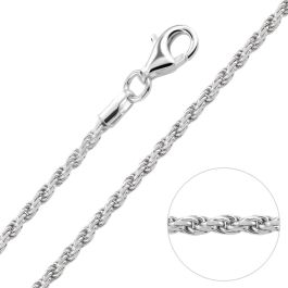 Silver rope chain on sale 8mm