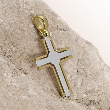 Gold Plated on Sterling Silver Celtic Cross Pendant New