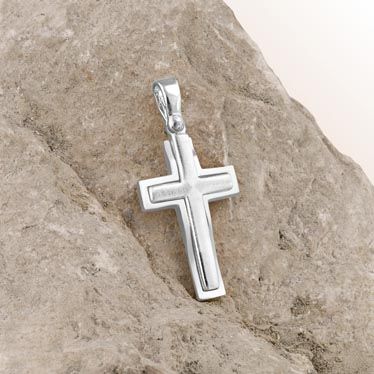 Sterling Silver Cross Pendant New