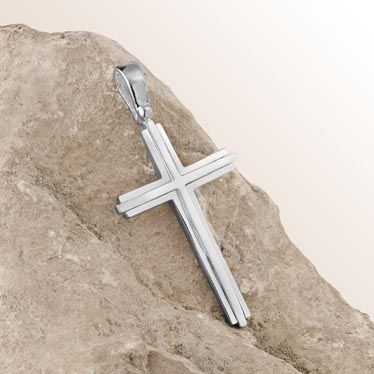 Sterling Silver Cross Pendant New