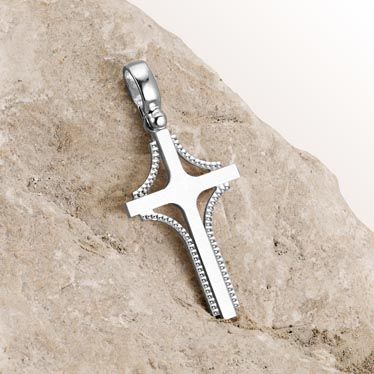 Sterling Silver Cross Pendant New