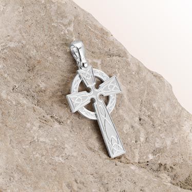 Sterling Silver Celtic Cross Pendant New