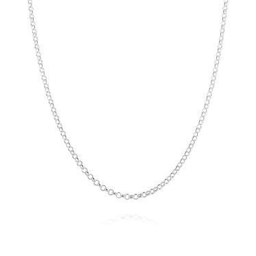 Sterling Silver 2mm Belcher Rolo Chain Necklace New