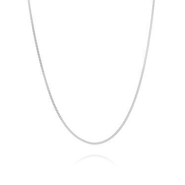 Sterling Silver 1mm Fine Diamond Cut Curb Chain Necklace New