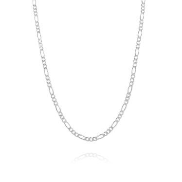 Sterling Silver 3mm Diamond Cut Figaro Chain Necklace New
