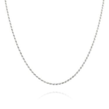 Sterling Silver 1.2mm Rope Chain Necklace New