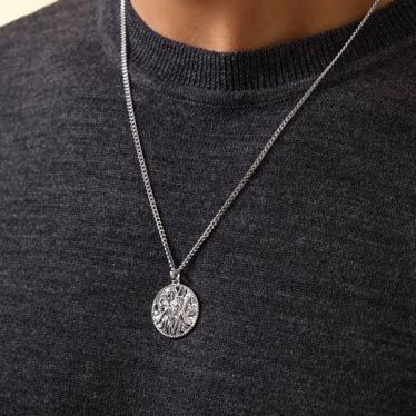 Sterling Silver St Christopher Necklaces 