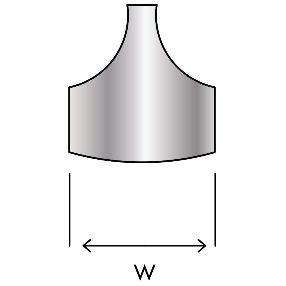 Curved End Cap Front View