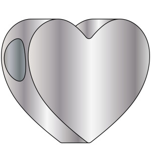 Heart Pendant Angle