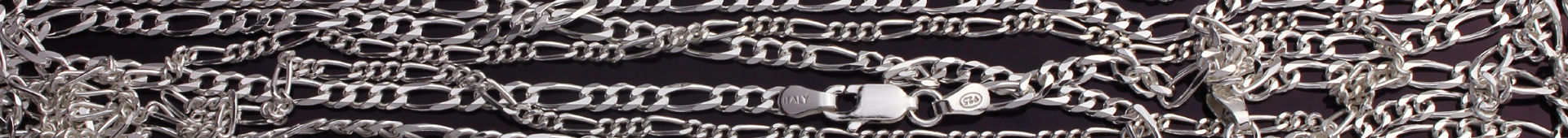 Sterling Silver Figaro Chain Necklaces for Women
