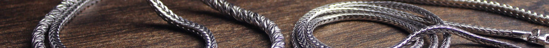 Sterling Silver Foxtail Chain necklaces