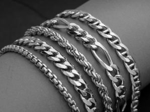 Men's Sterling Silver Chain Link Bracelets